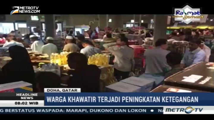 Khawatir Pemutusan Hubungan Diplomatik, Warga Qatar Borong Bahan Makanan