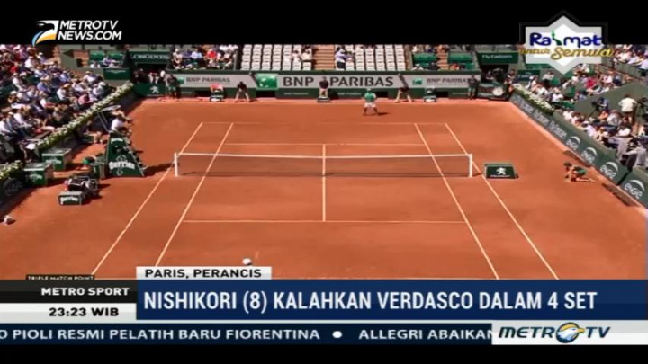 Nishikori Kalahkan Verdasco Dalam 4 Set
