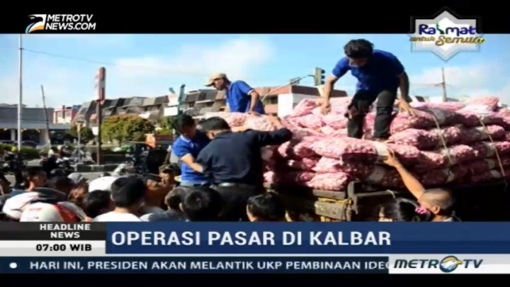 Operasi Pasar Bawang Putih di Pontianak Kembali Digelar