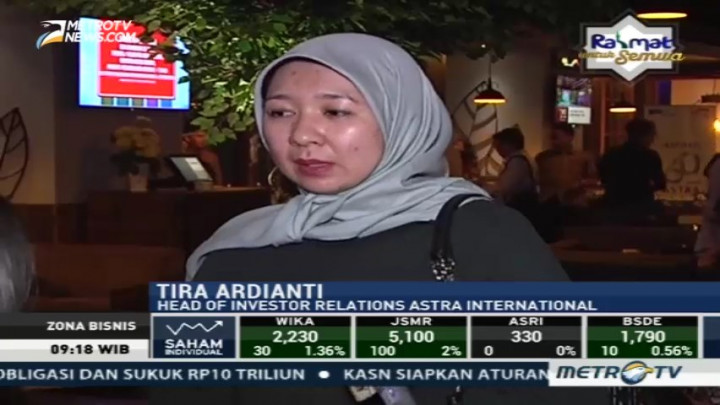 Astra: Penjualan Mobil Jelang Lebaran Meningkat