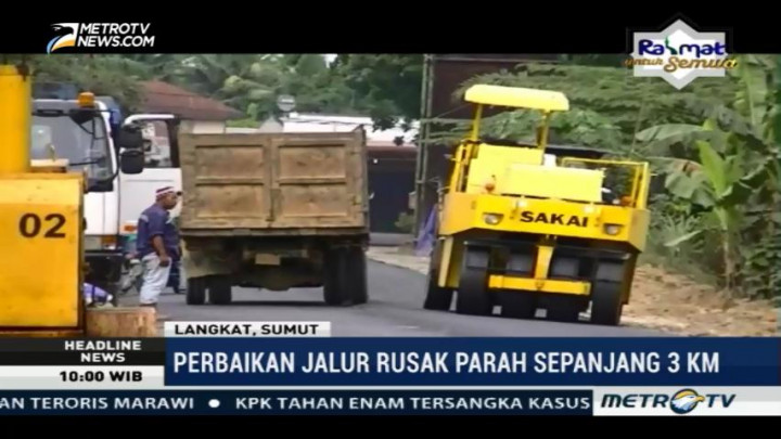 Jelang Arus Mudik, Perbaikan Jalan Medan-Aceh Selesai Dikerjakan