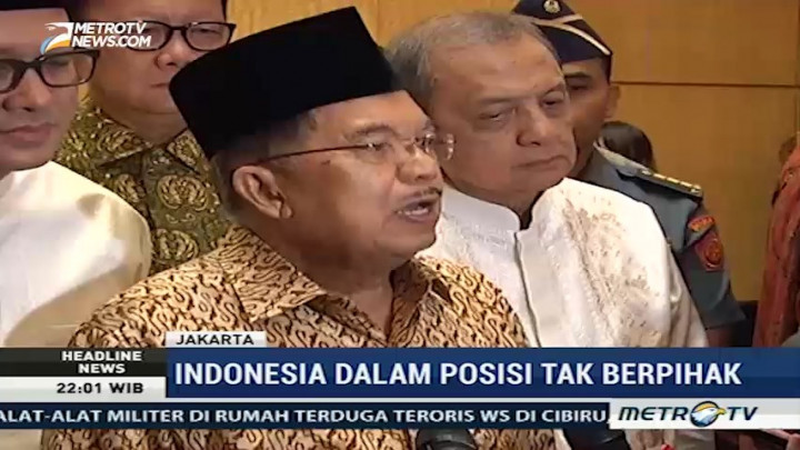 JK Pastikan Indonesia Tidak Berpihak dalam Kisruh Qatar