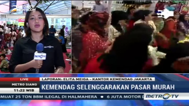 Warga Antusias Belanja di Pasar Murah Kemendag