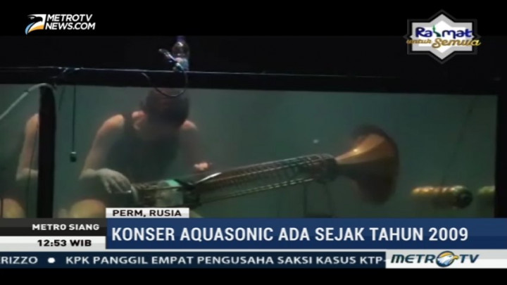 Unik, Grup Musik ini Gelar Konser di Bawah Air