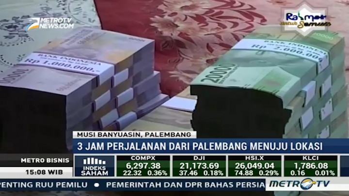 Kapal Kas Keliling Layani Penukaran Uang di Musi Banyuasin