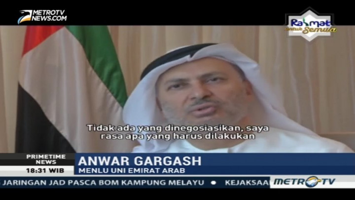 Negara Arab Tolak Negosiasi dengan Qatar