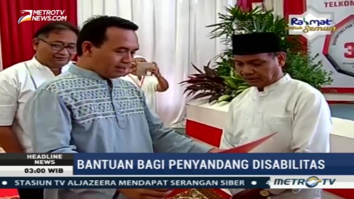 PT Telkom dan Kick Andy Foundation Bantu Penyandang Disabilitas di Palembang