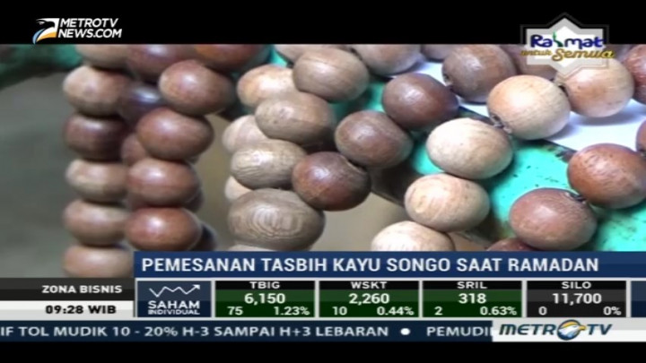 Unik, Tasbih Songo Terbuat dari Sembilan Jenis Kayu Langka