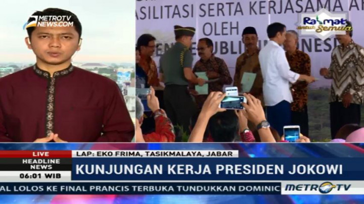 Jokowi Lanjutkan Kunjungan Kerja ke Ciamis