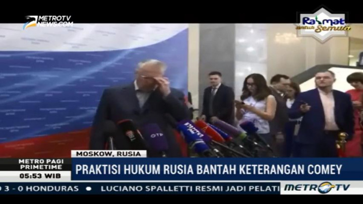 Praktisi Hukum Rusia Bantah Kesaksian James Comey