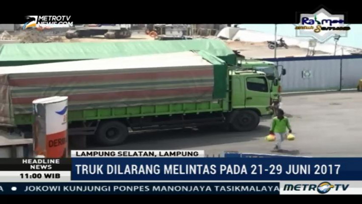 Pemda Lampung Terus Sosialisasikan Larangan Truk Beroperasi Jelang Lebaran