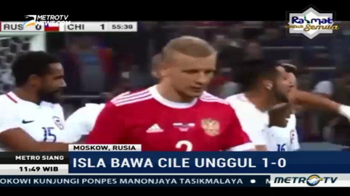 Laga Cile vs Rusia Berakhir Seri