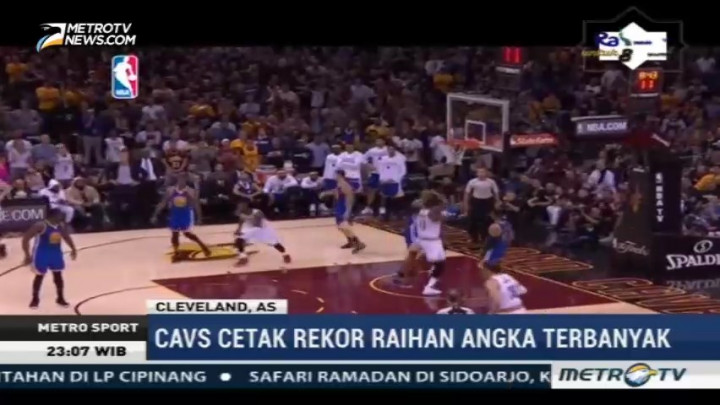 Cavaliers Cetak Rekor Raihan Angka Terbanyak