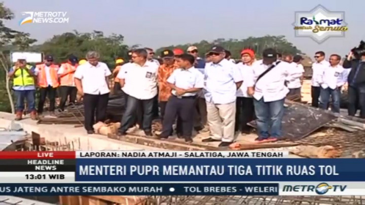 Menteri PUPR Pantau Tiga Titik Ruas Tol Batang-Semarang