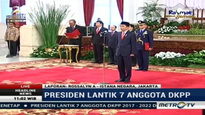Jokowi Lantik Tujuh Anggota DKPP