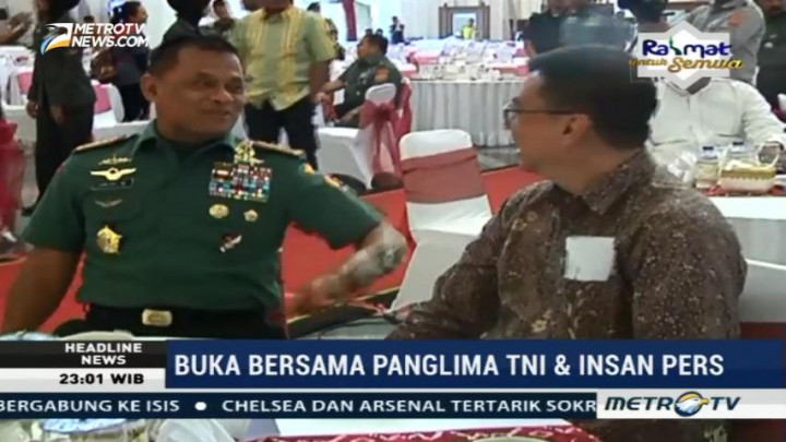 Panglima TNI Gelar Buka Bersama dengan Insan Pers