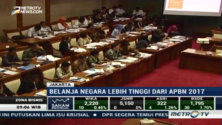 Nilai Belanja Negara 2018 Capai Rp2.349 Triliun