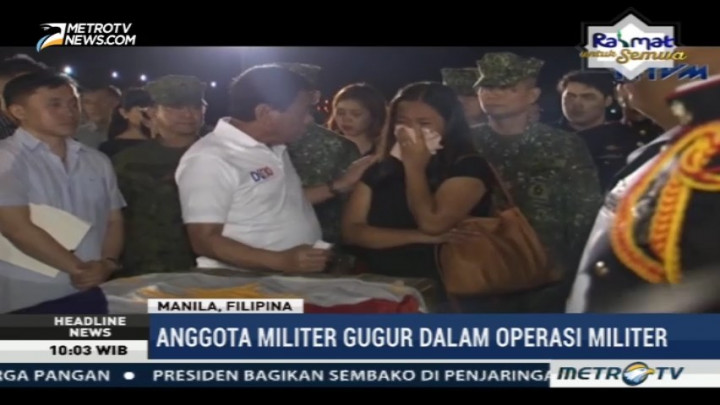 13 Tentara Filipina yang Gugur Dimakamkan