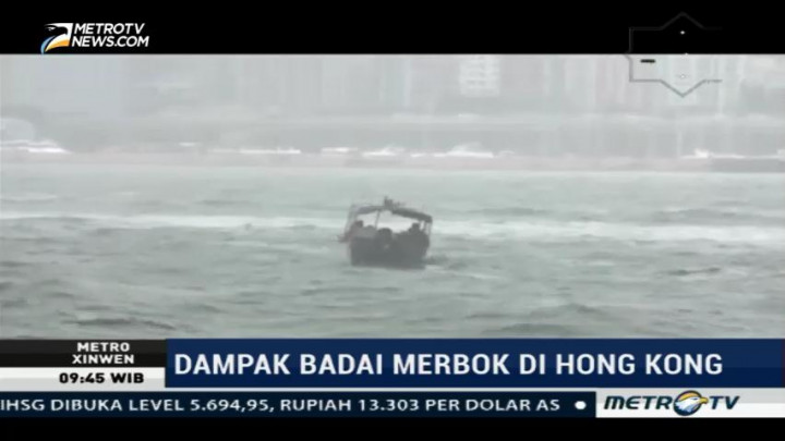 Badai Merbok Terjang Hong Kong, Delapan Terluka