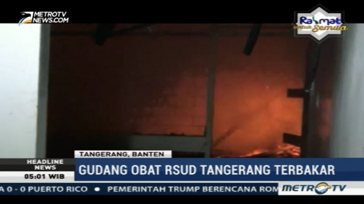 Gudang Obat RSUD Tangerang Terbakar