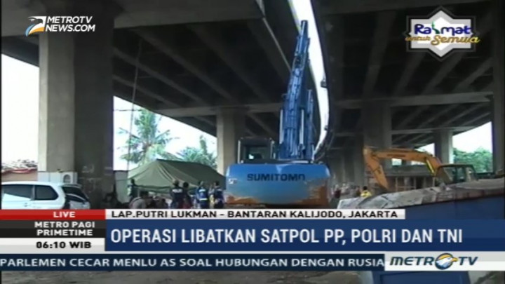 Hari Ini, Pemprov DKI Tertibkan Bangunan Liar di Bantaran Kalijodo