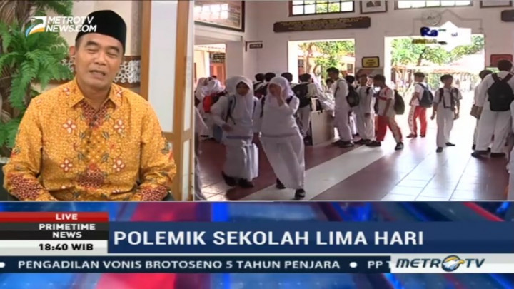 Ini Dua Dasar Program Sekolah Lima Hari Menurut Mendikbud