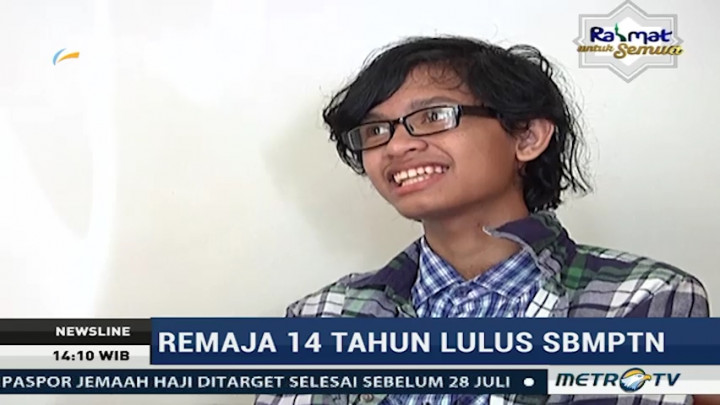 Tanpa Menempuh Pendidikan Formal, Remaja 14 Tahun Ini Lulus SBMPTN