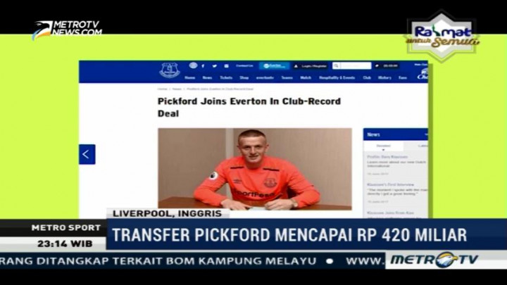 Everton Resmi Rekrut Jordan Pickford
