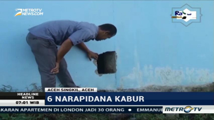 Enam Napi Rutan Singkil Kabur