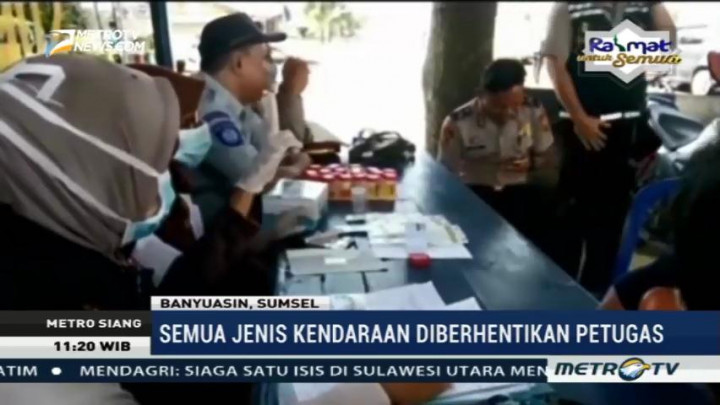 Polres Banyuasin Gelar Tes Urine di Jalintim Sumatera