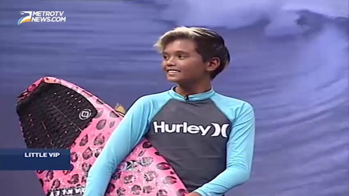 Varun Tandjung, Peselancar Cilik yang Andal Taklukkan Ombak