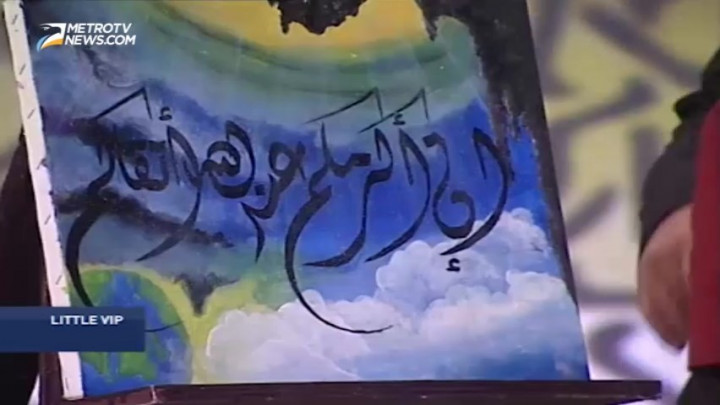 Indahnya Kaligrafi Karya Seniman Cilik