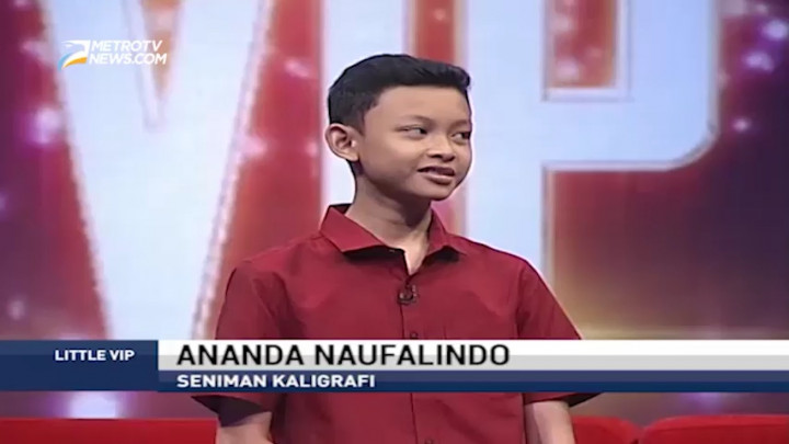 Naufal, Seniman Cilik Suka Kaligrafi Sejak Kelas 5 SD
