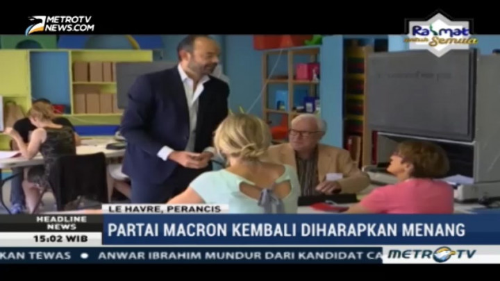 PM Prancis Berikan Suara dalam Pemilihan Parlemen