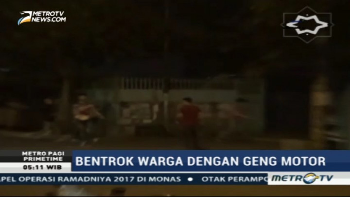 Warga Makassar Bentrok dengan Geng Motor