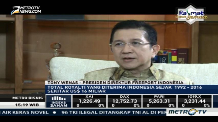 Freeport Bantah Royalti yang Diterima Indonesia Kecil