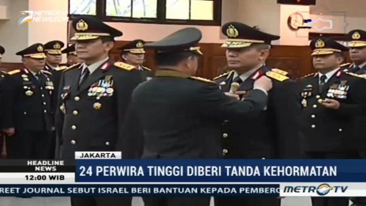 24 Pati Polri Terima Penghargaan Bintang Bhayangkara Pratama