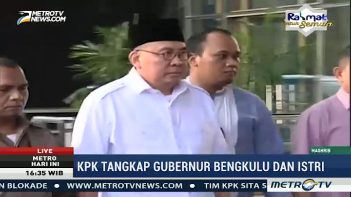 Ridwan Mukti Tiba di Gedung KPK Jakarta