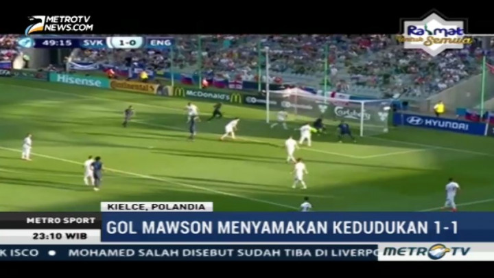 Inggris Sikat Slovakia 2-1