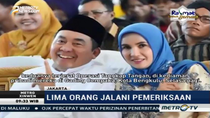 Gubernur Bengkulu dan Istri Terjaring OTT KPK