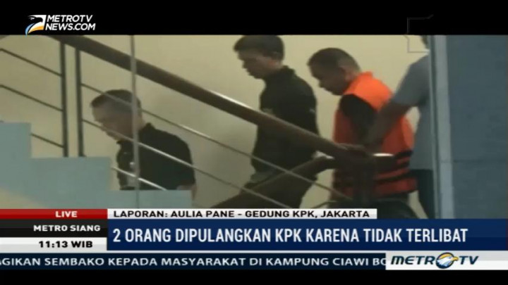 KPK Pulangkan Dua Orang yang Terjaring OTT di Bengkulu