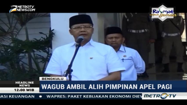Ridwan Mukti Ditangkap, Wagub Bengkulu Pimpin Apel Pagi