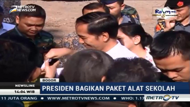 Rayakan Ulang Tahun, Jokowi Bagikan Paket Perlengkapan Sekolah