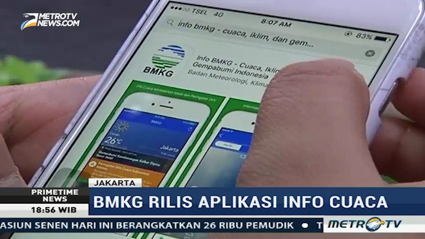 Akses informasi cuaca melalui media sosial