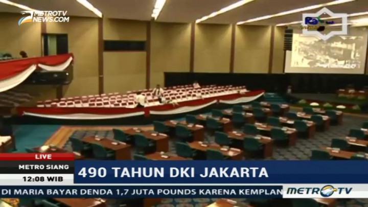 DPRD akan Gelar Rapat Paripurna Istimewa HUT ke-490 DKI