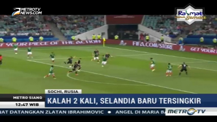 Kalahkan Selandia Baru, Meksiko ke Puncak Klasemen Grup A