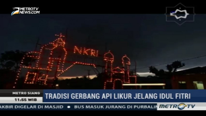 Melihat Tradisi Gerbang Api Likur di Bangka Barat