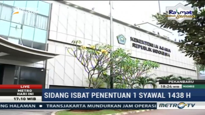 Kemenag Gelar Sidang Isbat Penentuan 1 Syawal Malam Ini