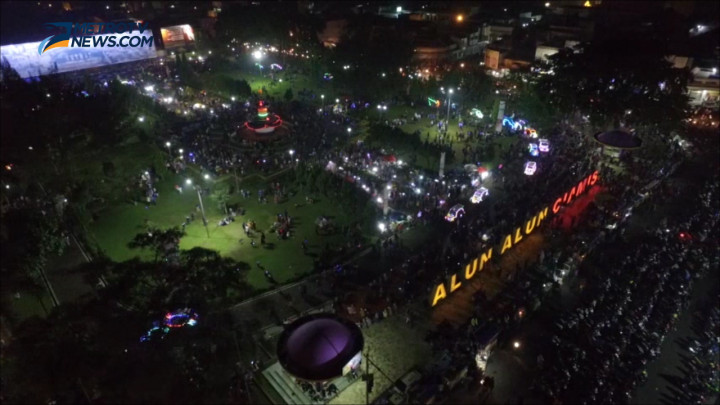 Merayakan Hari Kemenangan di Alun-alun Ciamis