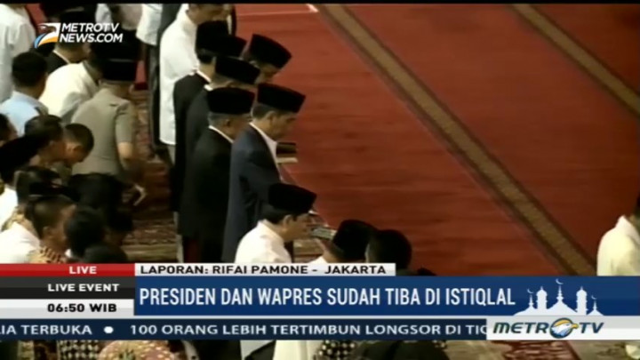 Jokowi dan JK Sudah Tiba di Masjid Istiqlal